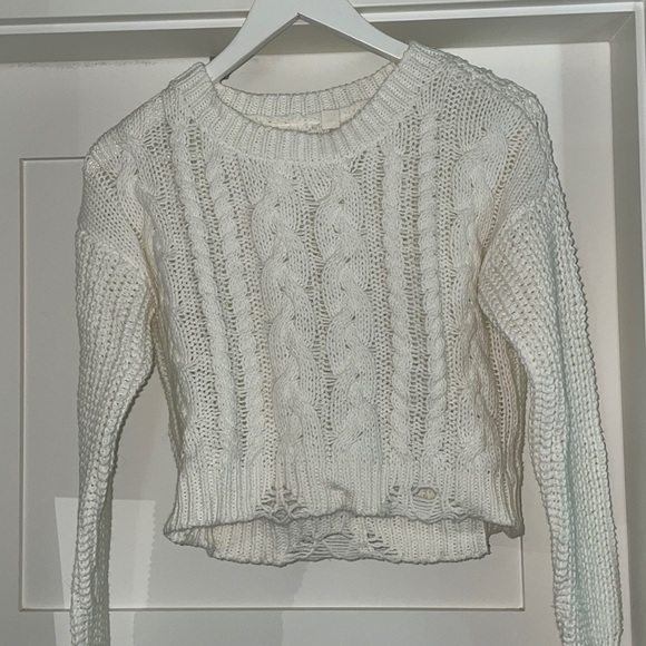 Garage knit cropped sweater SIZE SMALL - Picture 1 of 1